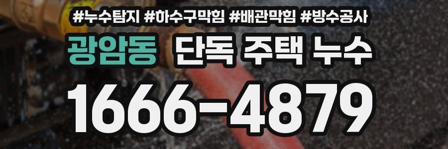 광암동 단독 주택 누수