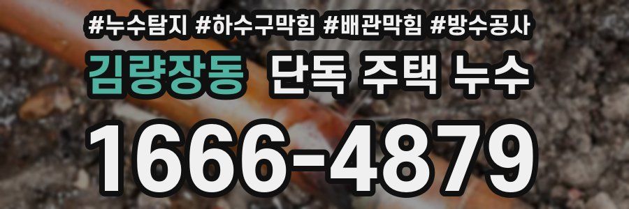 김량장동 단독 주택 누수