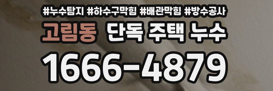 고림동 단독 주택 누수