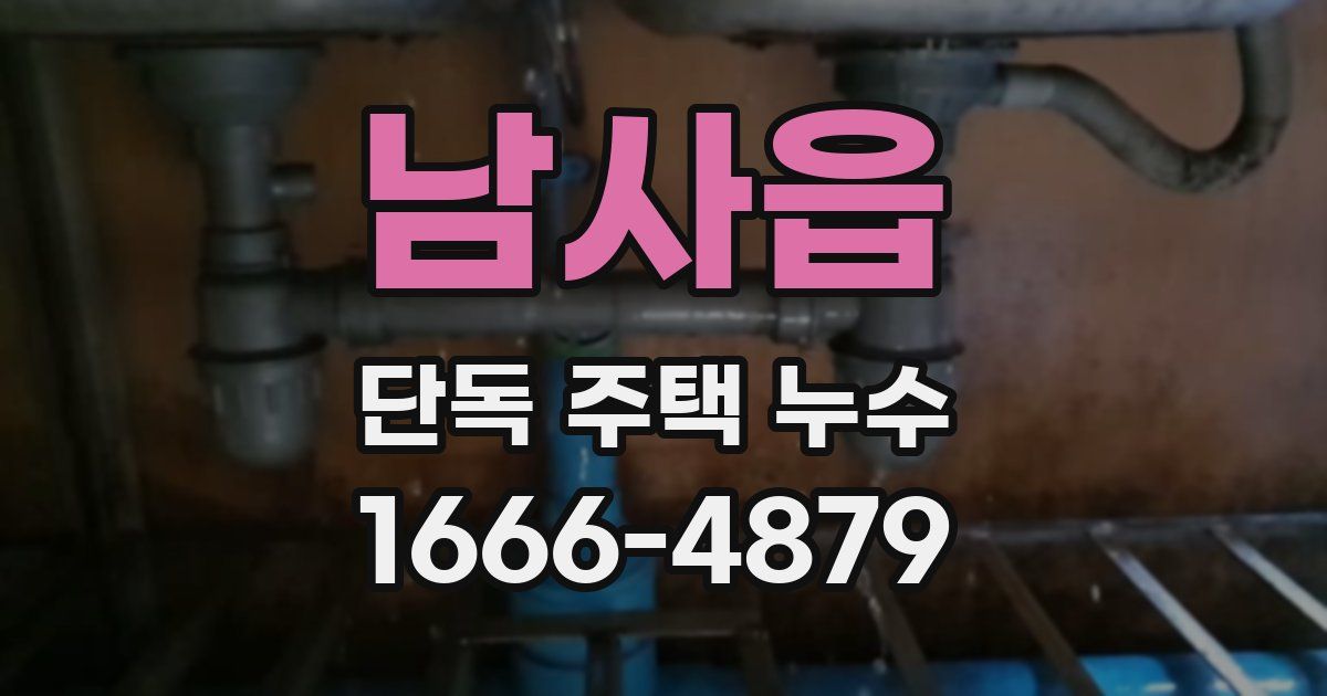 남사읍 단독 주택 누수