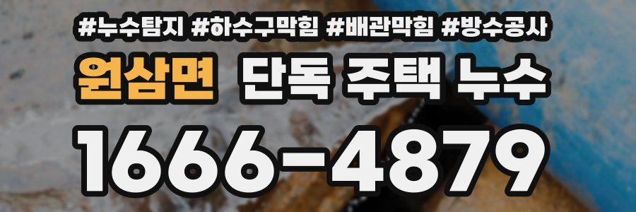 원삼면 단독 주택 누수