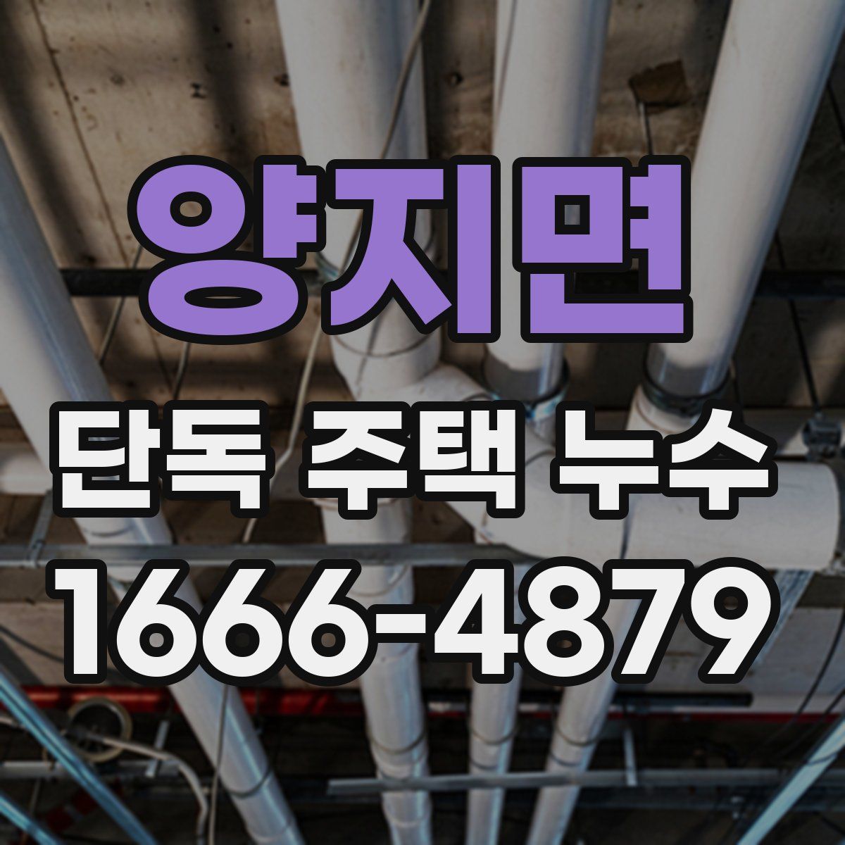 양지면 단독 주택 누수