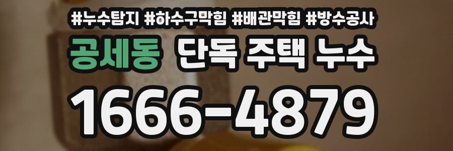 공세동 단독 주택 누수