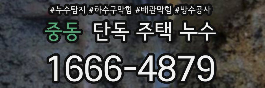 중동 단독 주택 누수