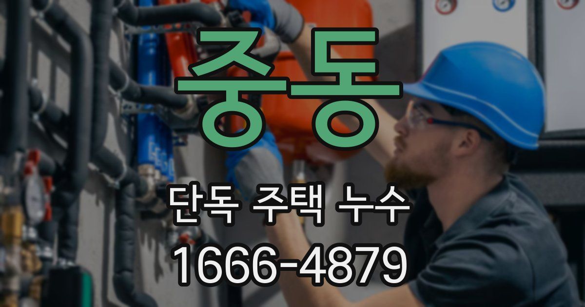 중동 단독 주택 누수