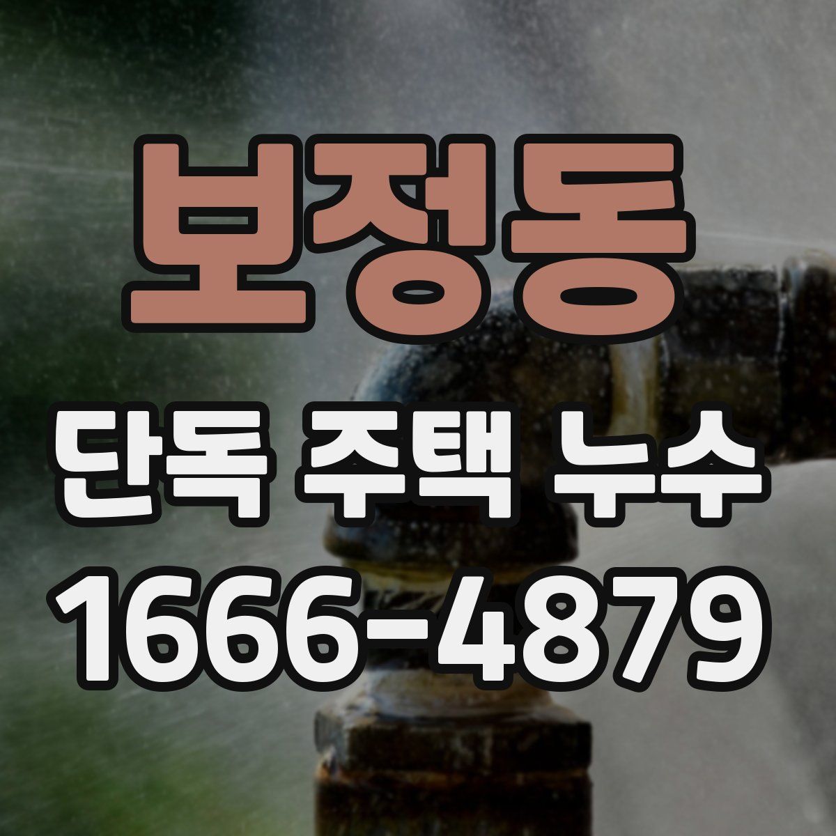 보정동 단독 주택 누수