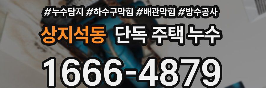 상지석동 단독 주택 누수