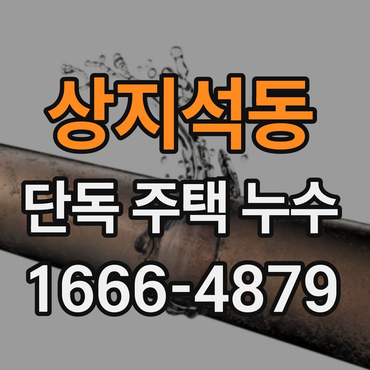 상지석동 단독 주택 누수