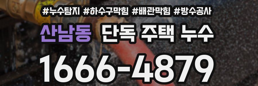 산남동 단독 주택 누수