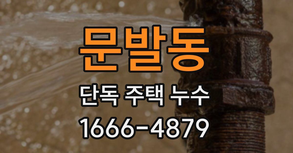 문발동 단독 주택 누수