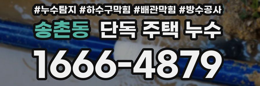 송촌동 단독 주택 누수