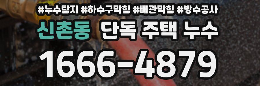 신촌동 단독 주택 누수