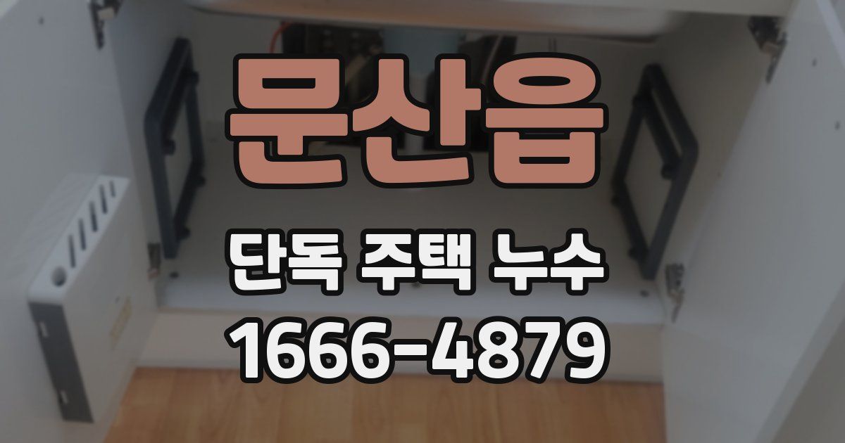 문산읍 단독 주택 누수