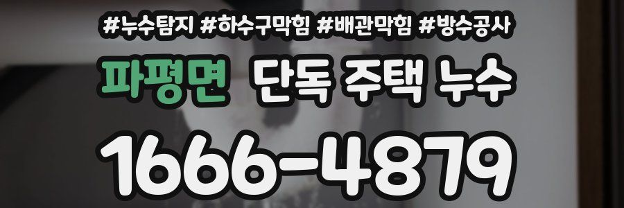 파평면 단독 주택 누수
