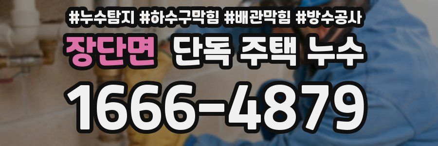 장단면 단독 주택 누수