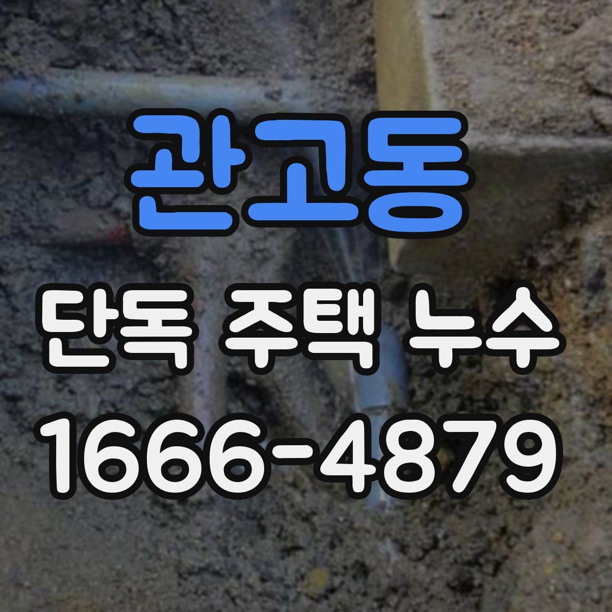관고동 단독 주택 누수