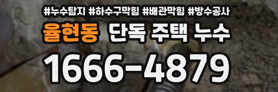 율현동 단독 주택 누수