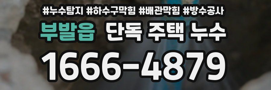 부발읍 단독 주택 누수