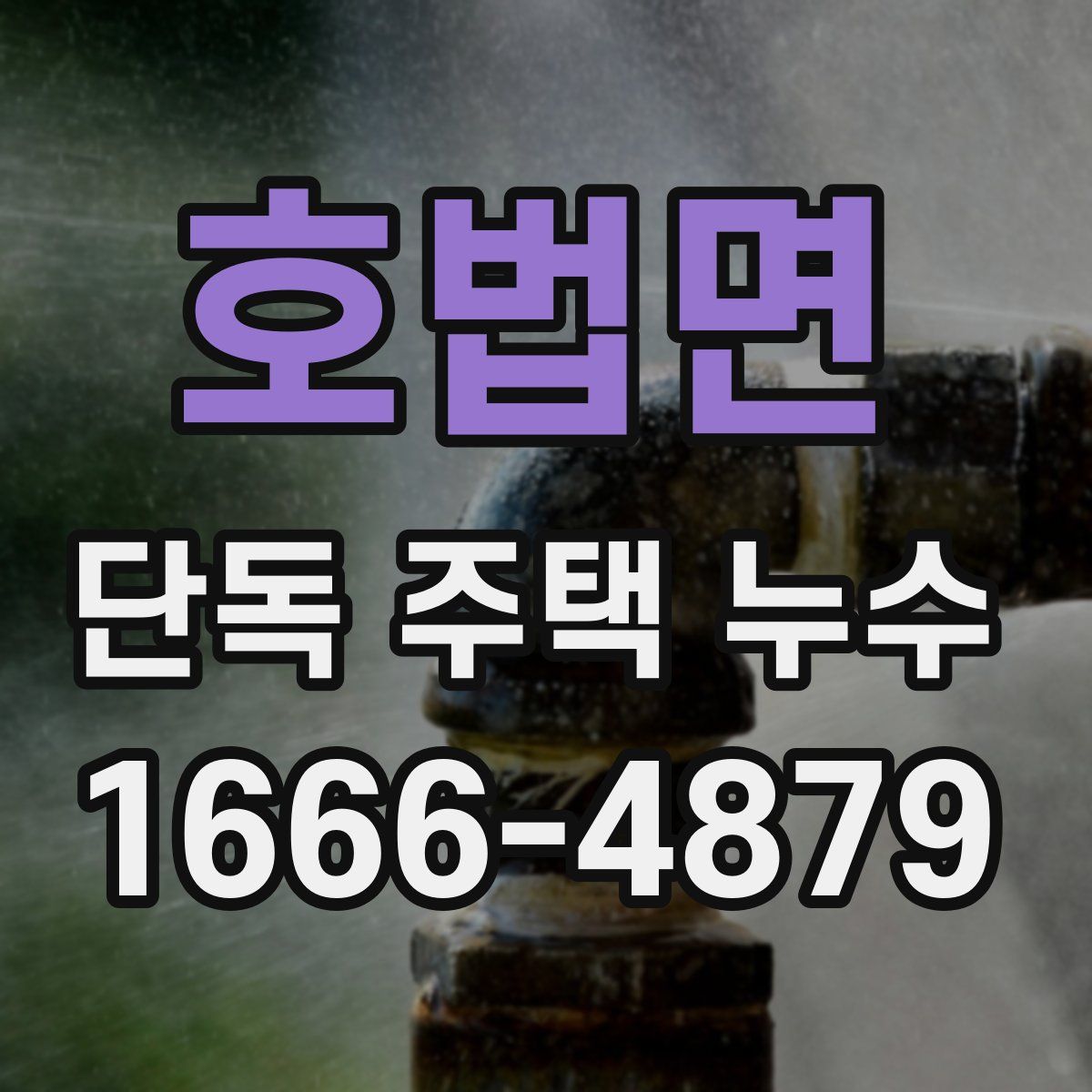 호법면 단독 주택 누수
