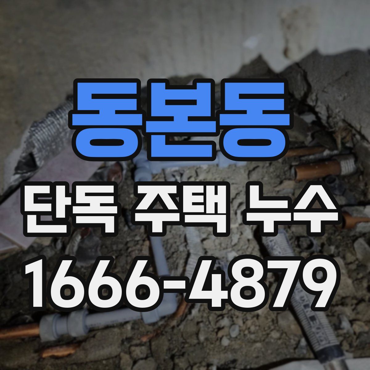 동본동 단독 주택 누수