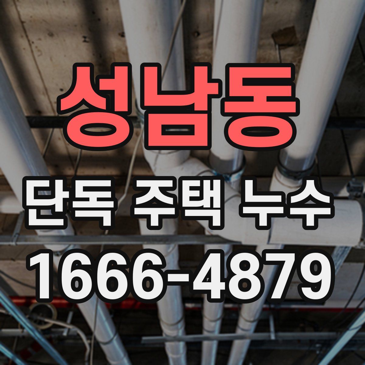 성남동 단독 주택 누수