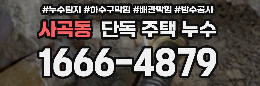 사곡동 단독 주택 누수
