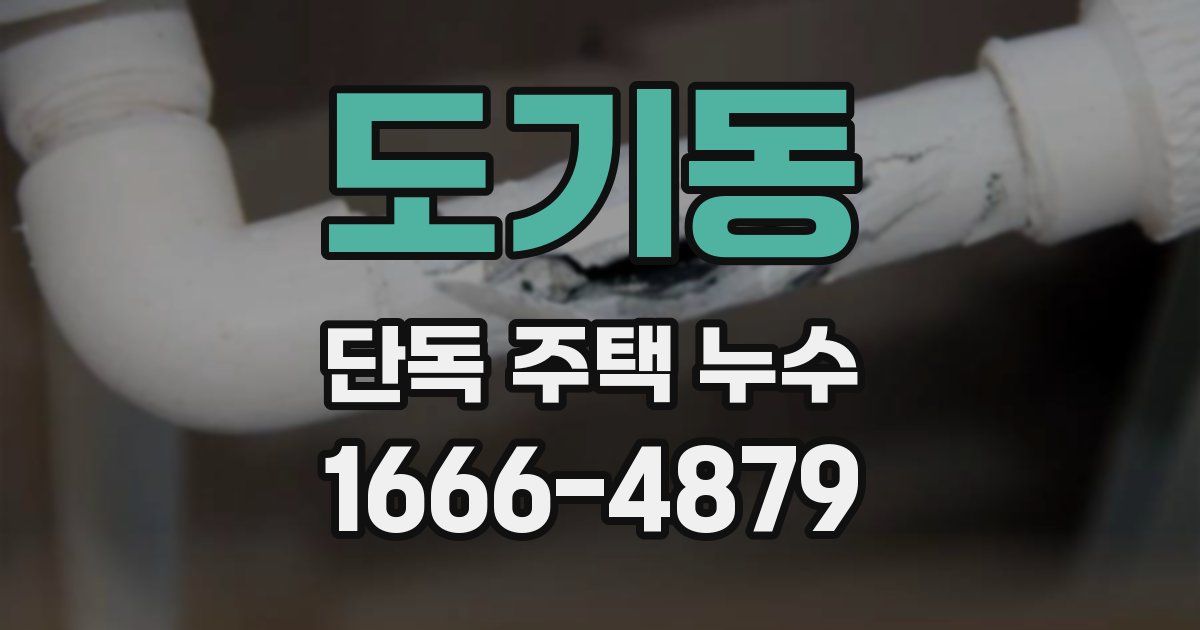 도기동 단독 주택 누수
