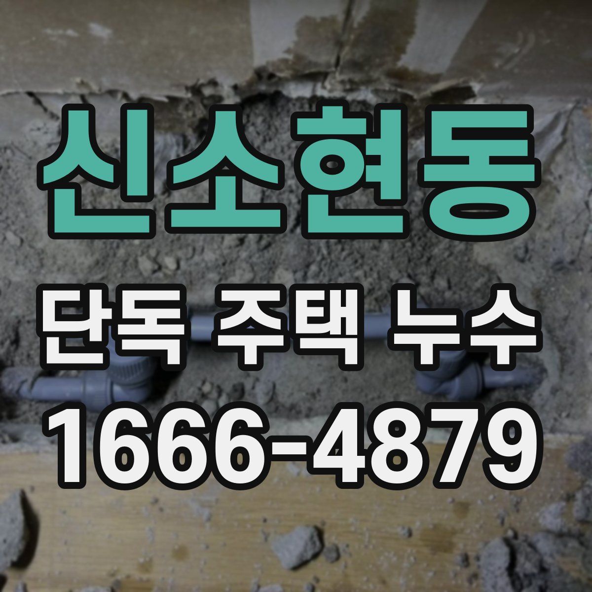 신소현동 단독 주택 누수