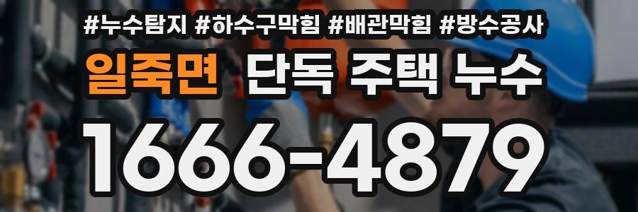 일죽면 단독 주택 누수