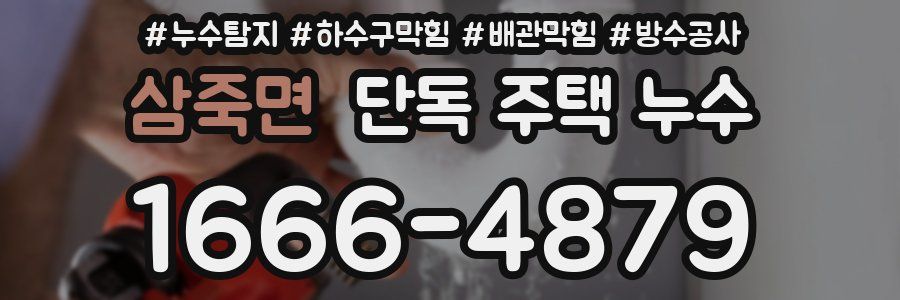 삼죽면 단독 주택 누수