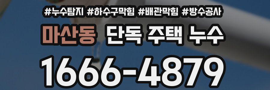마산동 단독 주택 누수