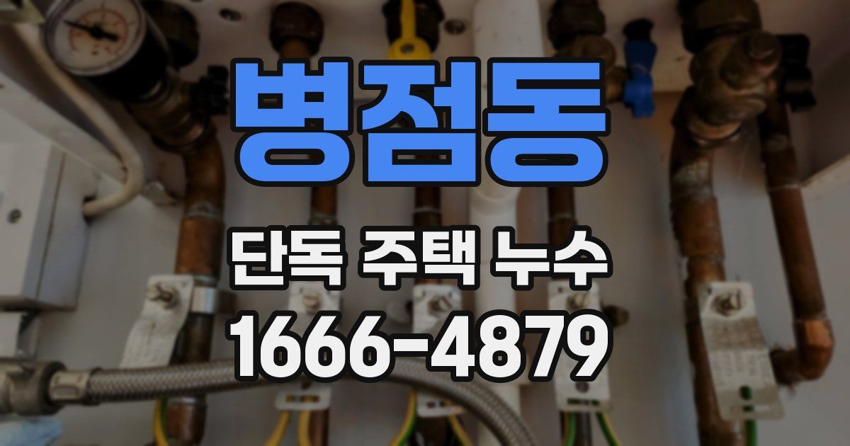 병점동 단독 주택 누수