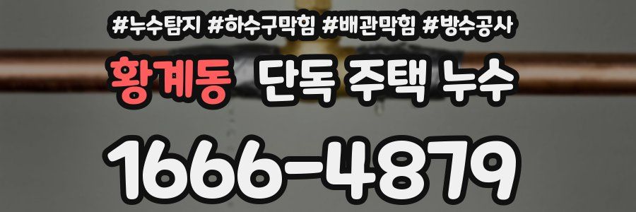 황계동 단독 주택 누수