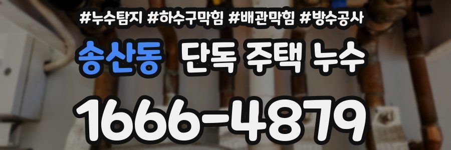 송산동 단독 주택 누수