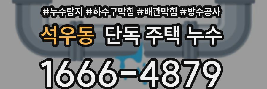 석우동 단독 주택 누수