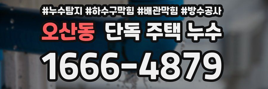 오산동 단독 주택 누수