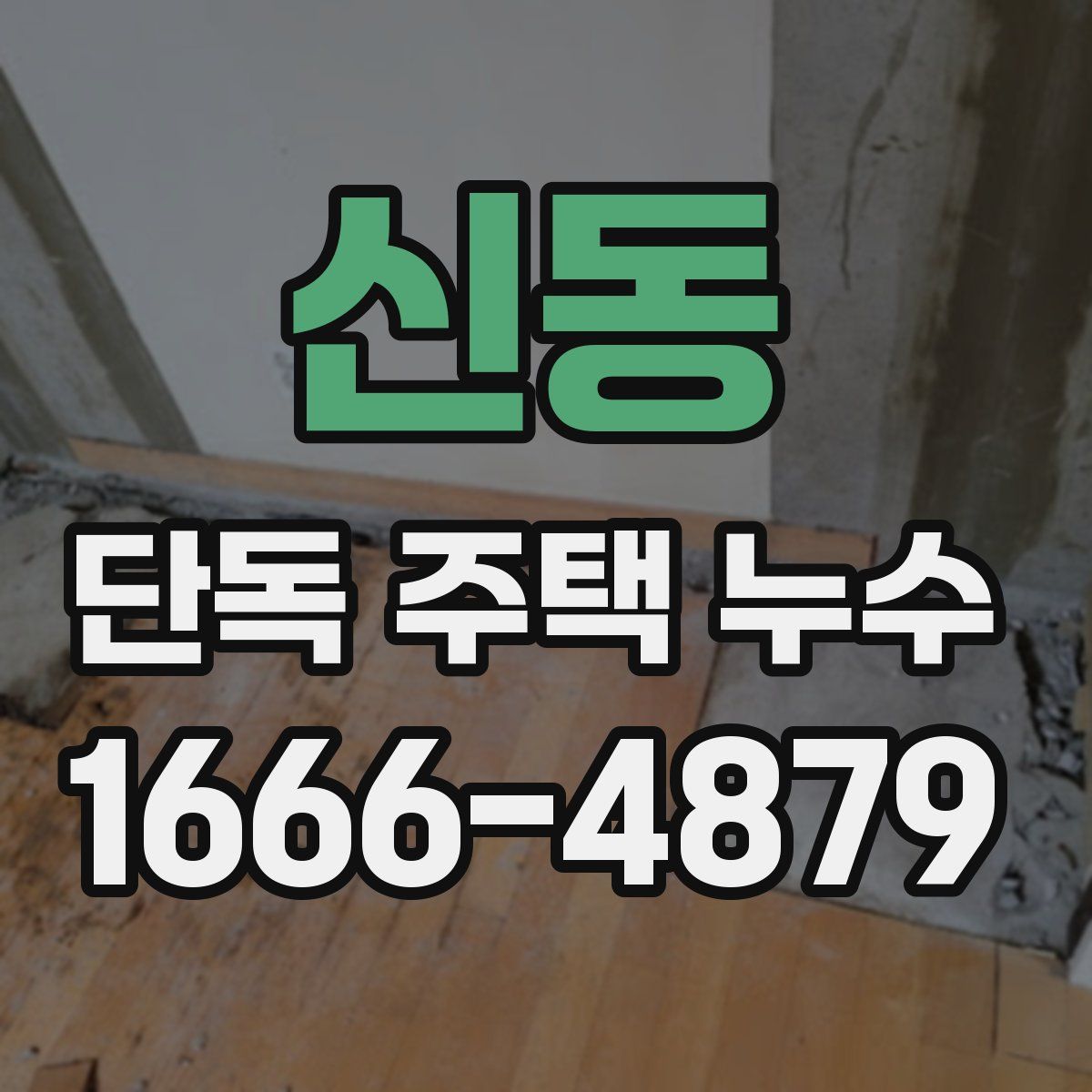신동 단독 주택 누수