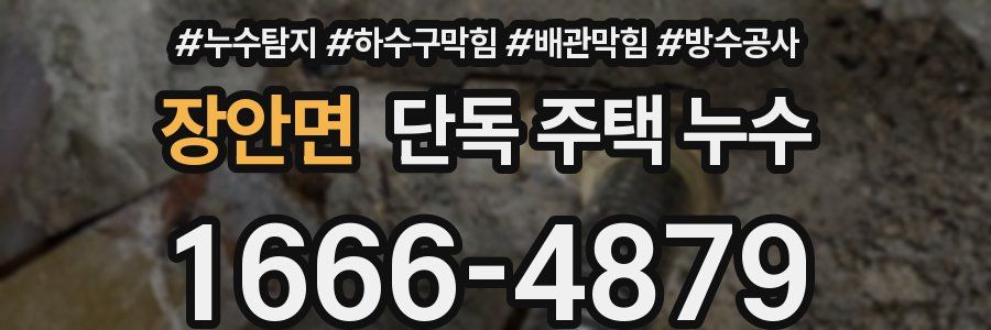 장안면 단독 주택 누수