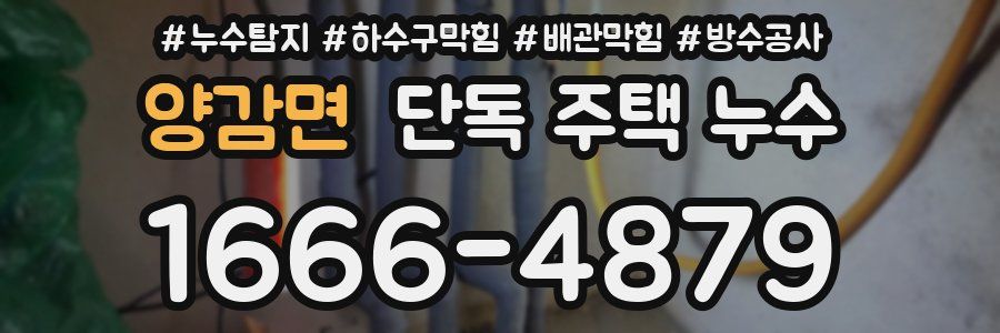 양감면 단독 주택 누수