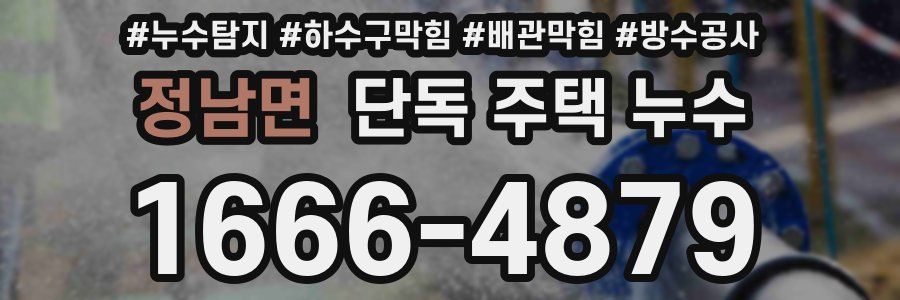 정남면 단독 주택 누수