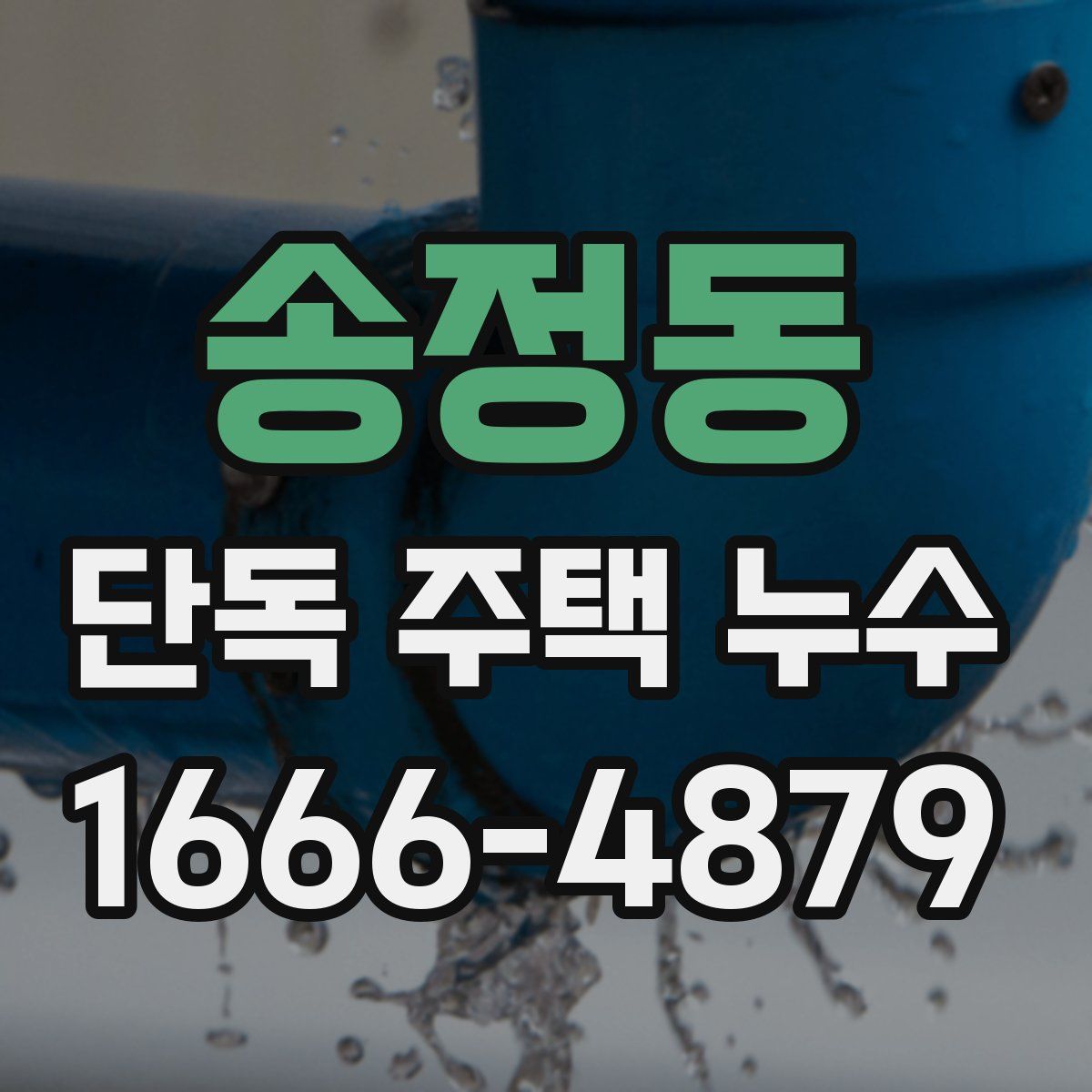 송정동 단독 주택 누수