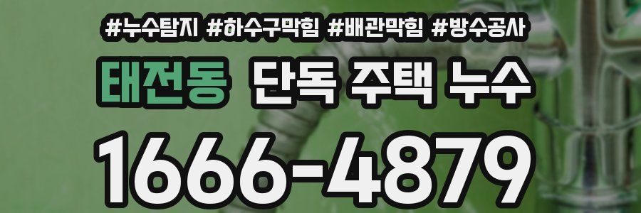 태전동 단독 주택 누수