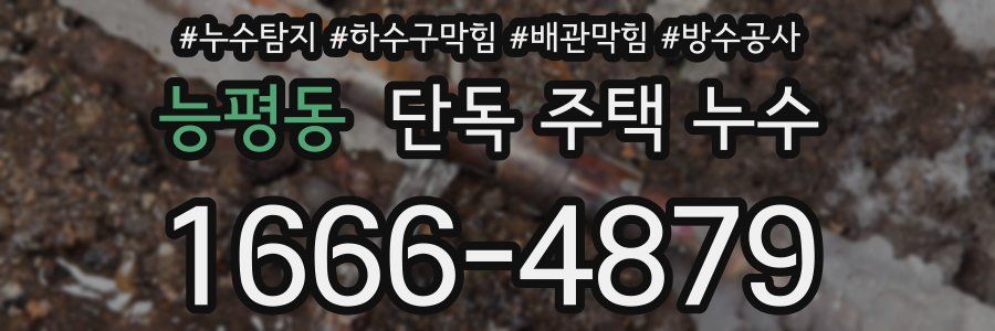 능평동 단독 주택 누수
