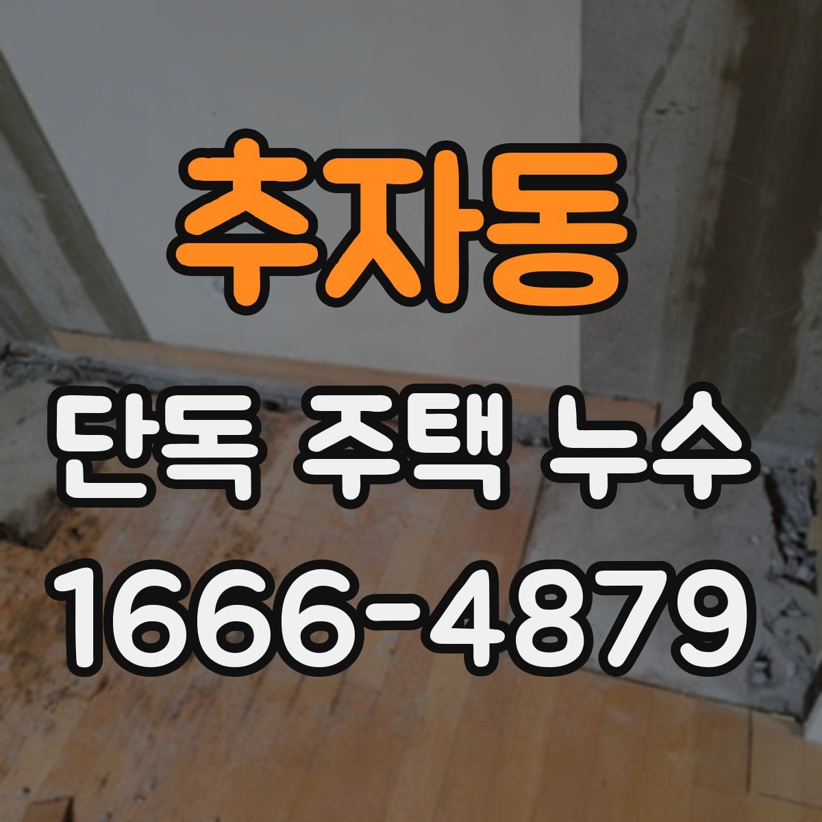 추자동 단독 주택 누수