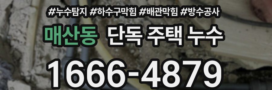 매산동 단독 주택 누수
