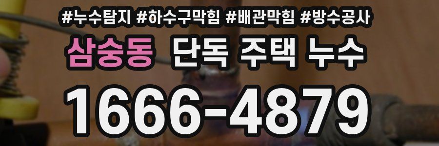 삼숭동 단독 주택 누수
