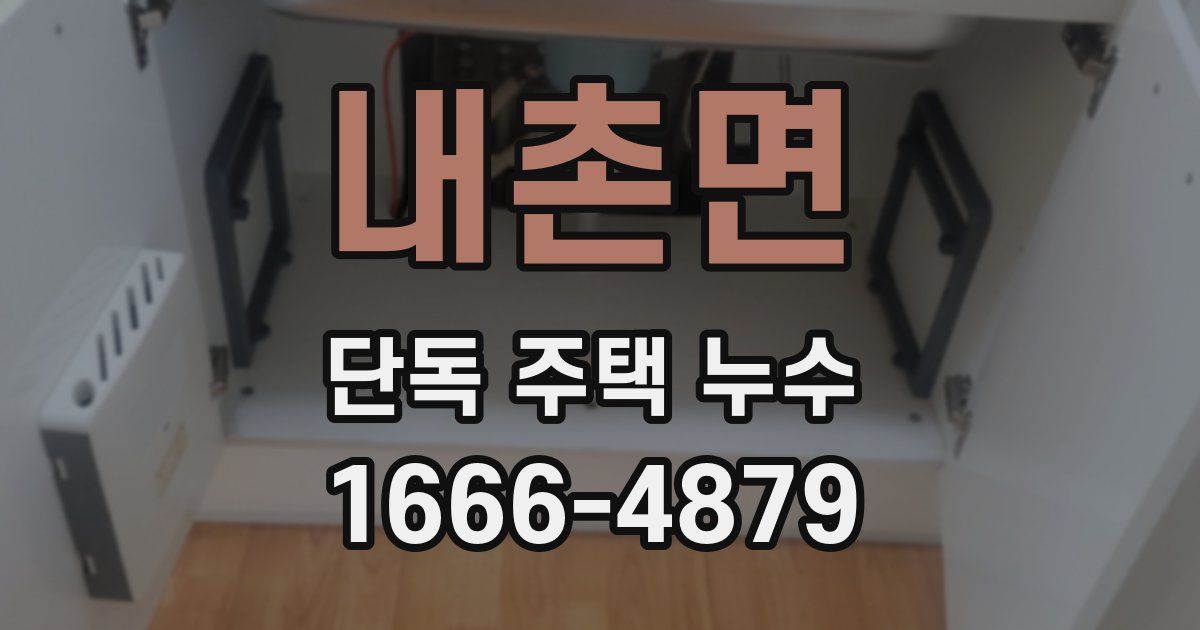내촌면 단독 주택 누수