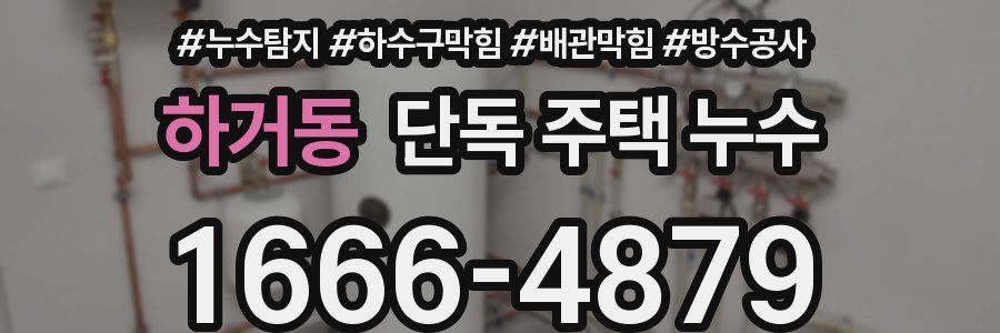 하거동 단독 주택 누수