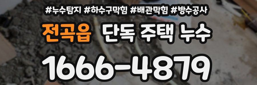 전곡읍 단독 주택 누수