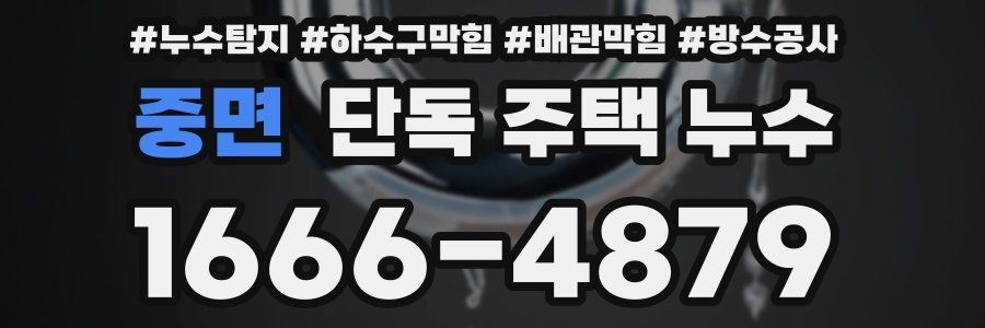 중면 단독 주택 누수